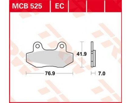 TRW MCB525EC scooter organické brzdové destičky pro skůtr