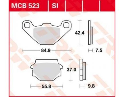 TRW MCB523SI offroad sintrované brzdové destičky na motorku