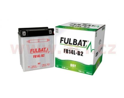 Motobaterie Fulbat 12V, FB14L-B2, 14,7Ah, 165A, konvenční 134x89x166 (včetně balení elektrolytu) SUZUKI GSX 1100 E rok 84-86