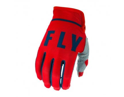 FLY RACING LITE 2020 rukavice na motokros, barva červená šedá navy