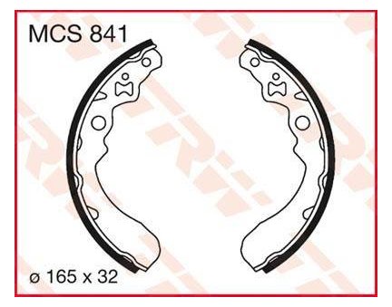 TRW MCS841 brzdové pakny čelisti na motorku