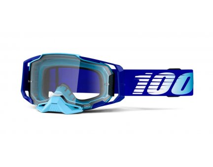 MX brýle 100% ARMEGA Royal čiré plexi s čepy pro slídy