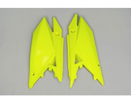 UFO boční tabulky zadní SUZUKI RMZ 250 19-20, RMZ 450 18-20, barva žlutá fluo