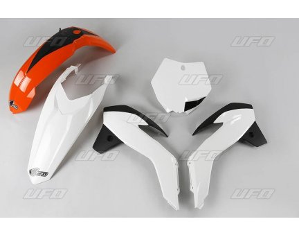 UFO kompletní plasty KTM SX 85 13-17, barva OEM 17 (oranžová/bílá)
