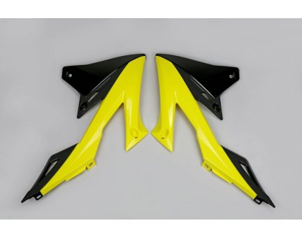 UFO kryt chladiče SUZUKI RMZ 250 19, RMZ 450 18-19, barva OEM (žlutá/černá)