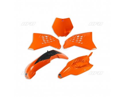 UFO kompletní plasty KTM SX 65 12-15, barva oranžová