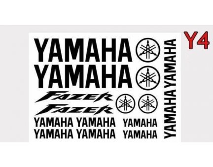 Samolepky Yamaha černé Y4