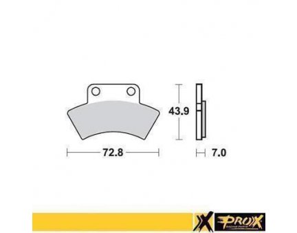 PROX brzdové destičky KH232 POLARIS SCRAMBLER / SPORTSMAN 400 94-97 zadní
