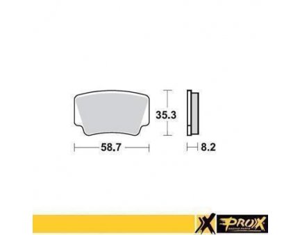 PROX brzdové destičky KH463 KTM 450/505/525 SX/XC ATV 08-12 zadní