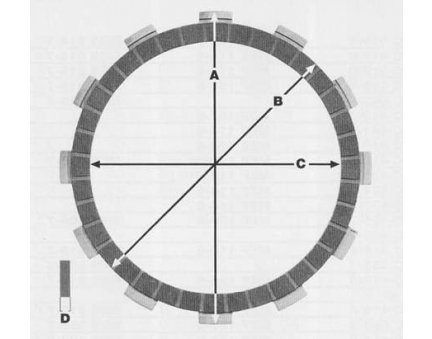 PROX spojkové plechy YAMAHA YZ 250F 01-18, WRF 250 01-18 (P099-8)