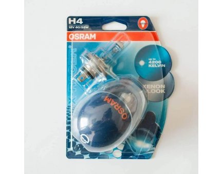 OSRAM žárovka H4 60/55W 12V P43T X-RACER (BLISTER dvojitý s přilbou)