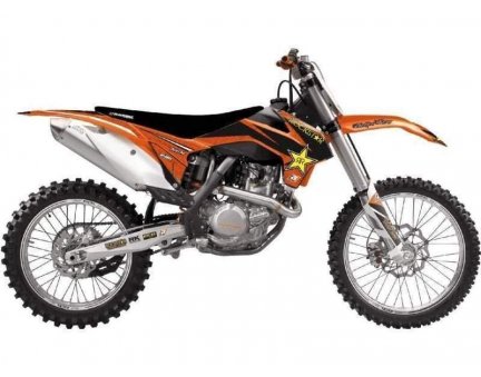 BLACKBIRD sada ochranných nálepek + potah sedadla KTM EXC všechny modely ročníků 14-16, SX-SXF všechny modely ročníků 13-15 ROCKSTAR ENERGY KTM