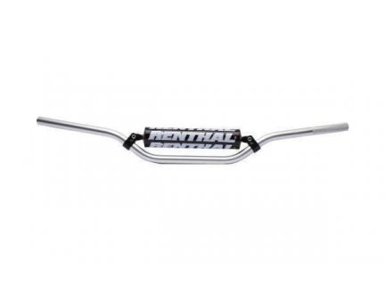 RENTHAL řídítka 7/8 CALA 22mm ATV HANDLEBAR SILVER YAMAHA YFM 660 RAPTOR PADDED, barva stříbrná s hrazdou