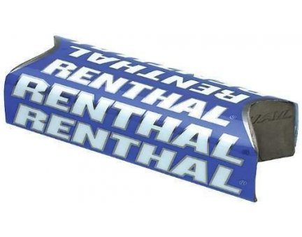 RENTHAL protektor na řídítka FATBAR TEAM ISSUE, barva modrá/stříbrná/bílá s logem RENTHAL