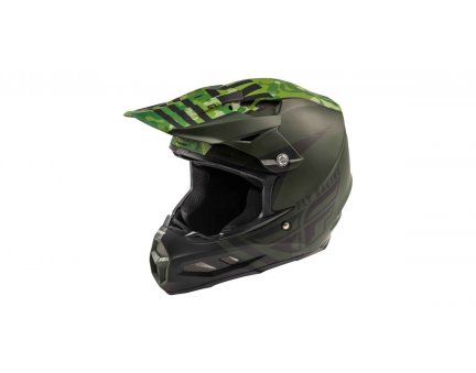 FLY RACING F2 CARBON GRANITE helma tmavě zelená černá, L