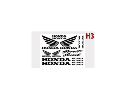 Samolepky HONDA H3 Bílé