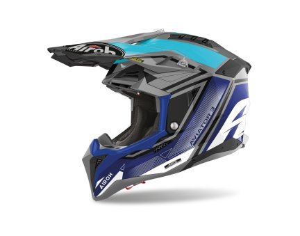 Airoh 2023 motokros helma AVIATOR 3.0 League modrá / bílá