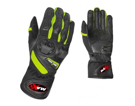 MAXX AT 4203 letní rukavice černé žluté